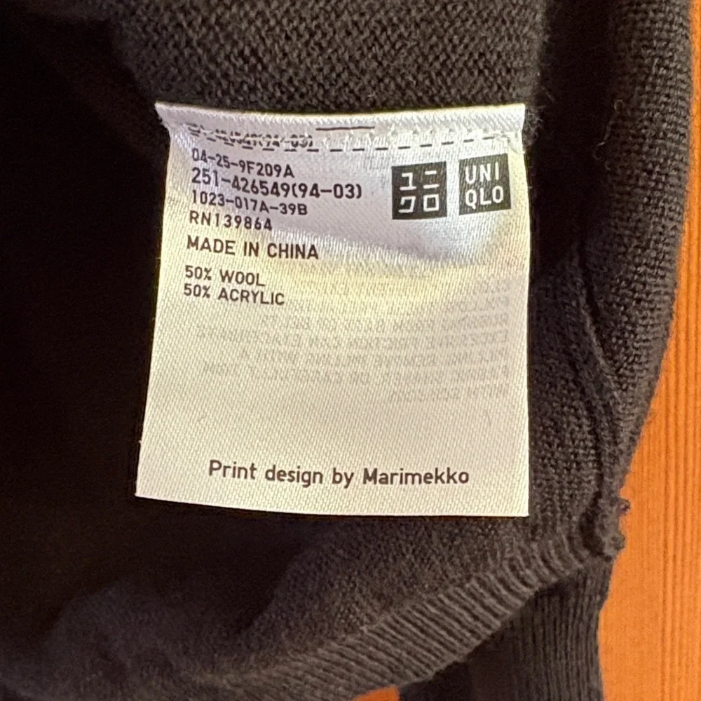 NWOT Marimekko by Uniqlo Wool Blend Sweater - Picture 3 of 5